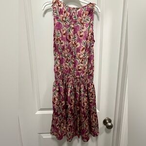 Evereve Women's Sleeveless Dress Silky Floral Size XS